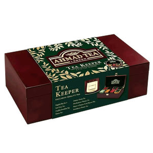 Ahmad Tea Tea Keeper with 8 Blends in Wooden Box