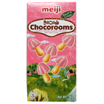 Meiji Chocorooms Strawberry Chocolate Biscuit