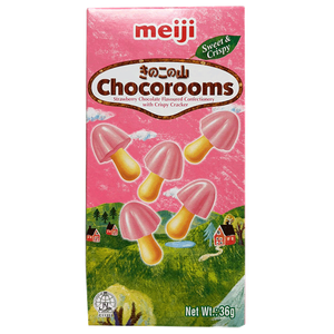 Meiji Chocorooms Strawberry Chocolate Biscuit