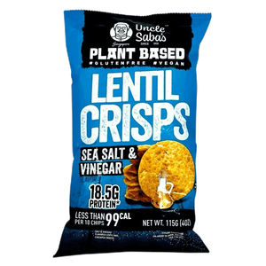 Uncle Saba's Sea Salt & Vinegar Lentil Crisps