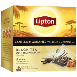 Lipton Black Vanilla Caramel, Pyramid Tea Bags