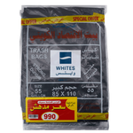 Whites Durable Strong Thick Garbage Bags Size 55 Gallons