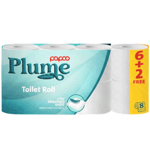 Papco Plume 3Ply Toilet Roll