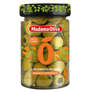 Madama Greek Orange & Rosemary Pitted Green Olives 