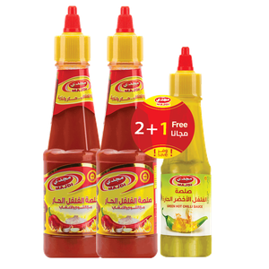 Majdi Hot Chilli Sauce & Hot Green Chilli Sauce