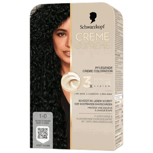 Schwarzkopf Natural Black Color Cream Kit - No. 1