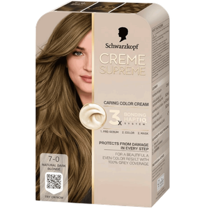 Schwarzkopf Natural Dark Blonde Color Cream Kit - No. 7