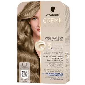 Schwarzkopf Cool Ash Blonde Color Cream Kit - No. 8-16