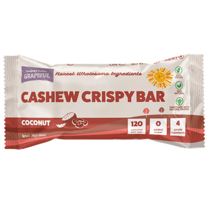 Grapeful Vegan Cashew Crispy Coconut Bar