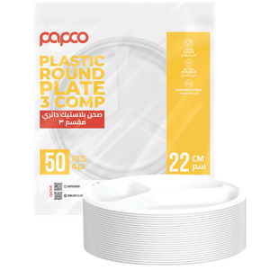 Papco Plastic Round Plate