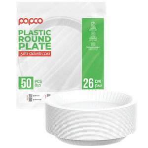 Papco Plastic Round Plate