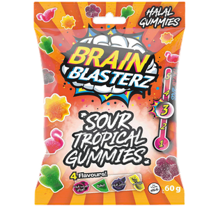 Brain Blasterz Sour Tropical Gummy