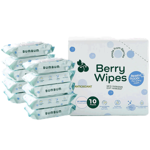 مناديل مبللة برائحة التوت من بم بم