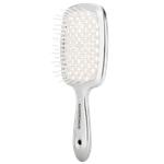 Bows & Dots Air Hair Brush Scalp-friendly - Silver & White
