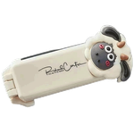 فرشاة شعر ومرآة محمولة من بوز آند دوتس - أبيض 