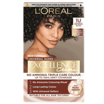 صبغة الشعر إكسيلينس كريم باللون الأسود من لوريال باريس - 1U