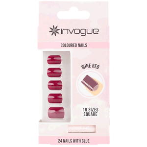 Invogue False Nails - Wine Red