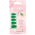 أظافر اصطناعية بيضاوية من إنفوج - أخضر
