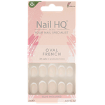 Nail HQ Oval French False Nails