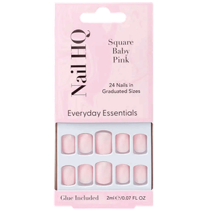 Nail HQ Square False Nails - Baby Pink