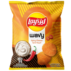 Lay's Wavy Spicy Cheese Potato Chips