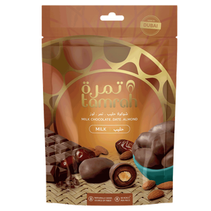 Tamrah Almond Stuffed Date Coated in Milk Chocolate