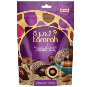 Tamrah Almond Stuffed Date in Mixed Chocolate