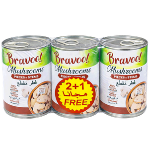 قطع وسيقان الفطر من برافو