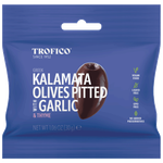Trofico Greek Kalamata Pitted Olives with Garlic