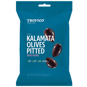 Trofico Greek Kalamata Pitted Olives with Thyme