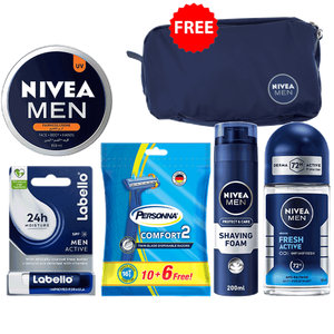 Men’s Shaving & Care Kit + Free bag 