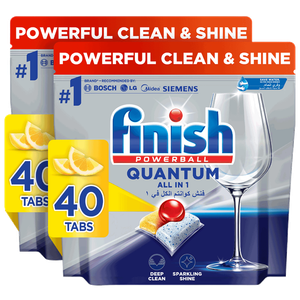 Finish Quantum Ultimate All in 1 Lemon Dishwasher Tablets
