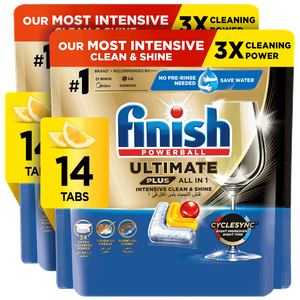 Finish Ultimate Plus Lemon Lemon Dishwasher Tablets