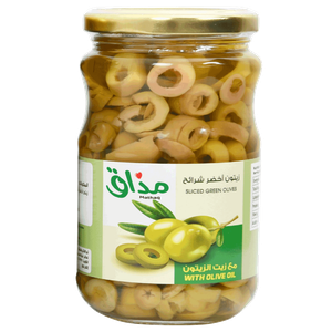 Mathaq Sliced Green Olives in Olive Oil