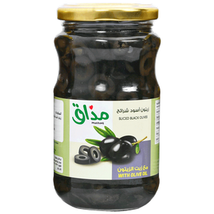 Mathaq Sliced Black Olives in Olive Oil
