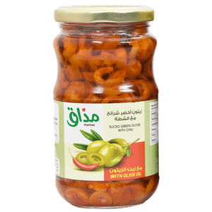 Mathaq Sliced Green Olives in Olive Oil