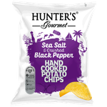 Hunter's Gourmet Sea Salt & Crushed Black Pepper Hand Cooked Potato Chips