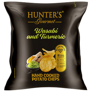 Hunter's Gourmet Wasabi & Turmeric Hand Cooked Potato Chips