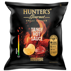 Hunter's Gourmet Tangy Hot Sauce Hand Cooked Potato Chips