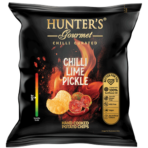 Hunter's Gourmet Chilli Lime Pickle Hand Cooked Potato Chips