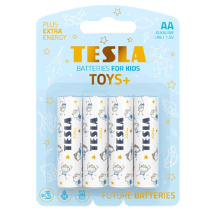 Tesla AA Boys Blister Foil Batteries for Toys