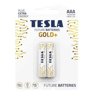 Tesla AAA Gold+ Blister Foil Batteries for Toys