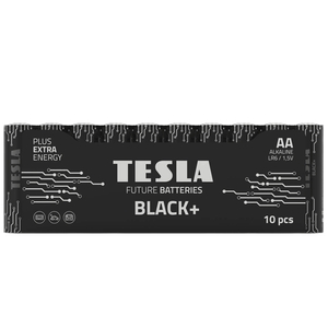 Tesla AA Black+ Shrink Foil Batteries for Toys