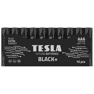 Tesla AAA Black+ Shrink Foil Batteries for Toys