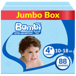Sanita Bambi Size 4+ Large Baby Diapers - (10-18 kg)