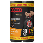 Papco 30 Gallons Garbage Bags with Tie - 78 x 73 cm