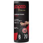 Papco 70 Gallons Garbage Bags with Tie - 90 x 120 cm