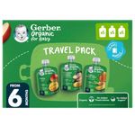 Gerber Organic Travel Pack Assorted Fruits & Veggies Puree Baby Food (6+ Months)