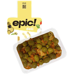 Epic! Stuffed Green Olives Salad With Red Pepper