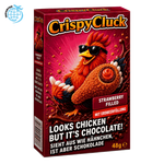 Crispy Cluck Chocolate with Strawberry Cream Filling